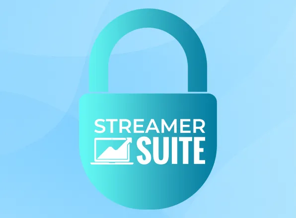 StreamerSuite DMCA Logo - Light Blue