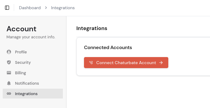 Connect Chsturbate Account